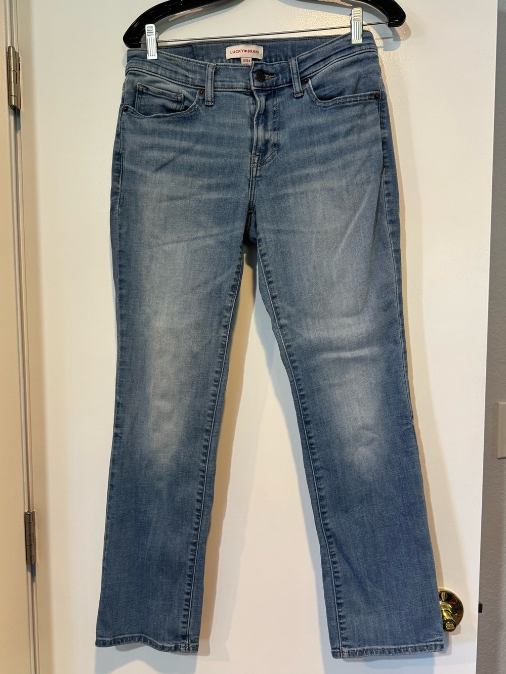 Lucky Brand Light Blue Denim Jeans with Red Logo